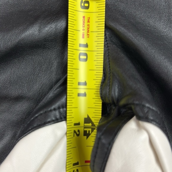 NWT FREE PEOPLE - We The Free - Colour Block Rebel Moto Racing Vegan Pants - Picture 8 of 12